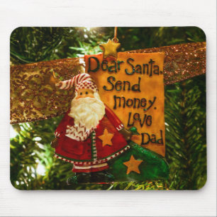 Alfombrilla De Ratón Querido Papá Noel envía dinero