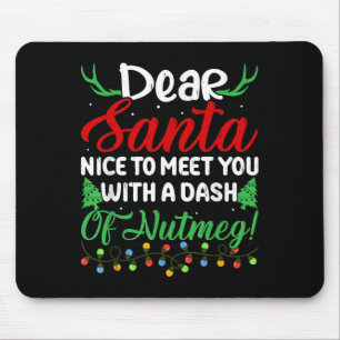 Alfombrilla De Ratón ¡Querido Papá Noel Se Encuentra Con Usted Un Dash 