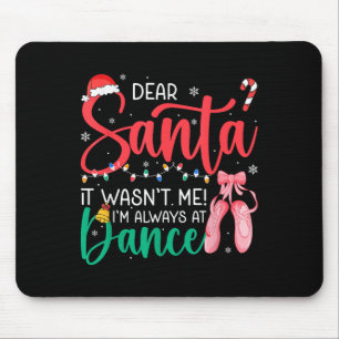Alfombrilla De Ratón Querido Santa Wansnm, siempre bailo con Navidades 
