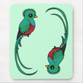 Alfombrilla De Ratón Quetzal resplandeciente de Birdorable