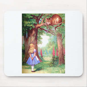 ALFOMBRILLA DE RATÓN "¿QUIÉN ERES?" EL CHESHIRE CAT LE PREGUNTA A ALICE