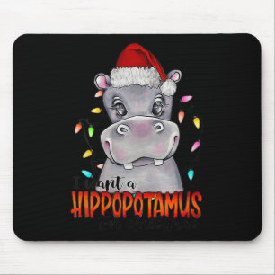 Alfombrilla De Ratón Quiero Hipopótamo Para Navidades Hippo Xmas 4
