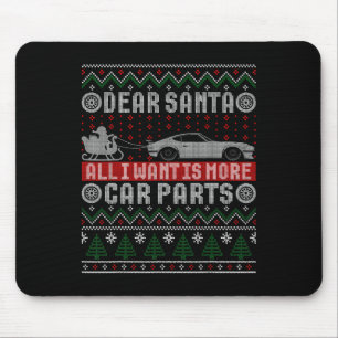 Alfombrilla De Ratón Quiero más piezas de autos Navidades camisetas nav