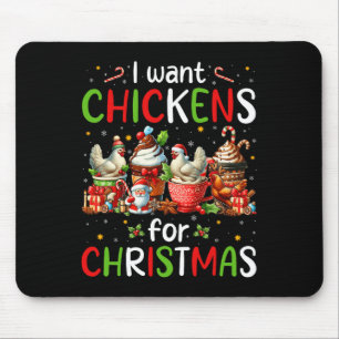 Alfombrilla De Ratón Quiero Pollos Para Navidades Cafetería Lover Fa