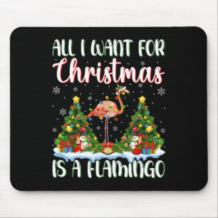 Alfombrilla De Ratón Quiero Que Los Navidades Sean Un Árbol Flamingo De