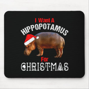 Alfombrilla De Ratón Quiero Un Hiptamus Para Navidad Camiseta Divertida