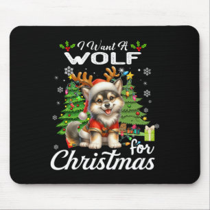 Alfombrilla De Ratón Quiero Un Lobo Para Navidades Dones Cuidados Costu