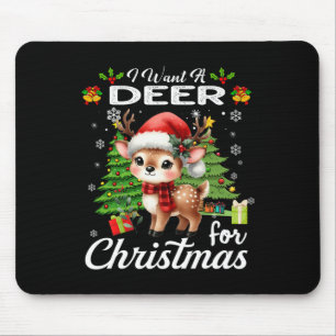 Alfombrilla De Ratón Quiero Un Venado Para Navidades De Regalos Cuidado