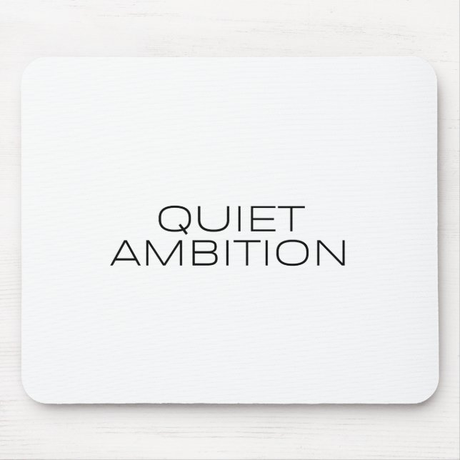 Alfombrilla De Ratón Quiet Ambition Minimalist Ergonomic Mouse Pad (Frente)