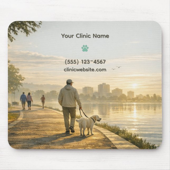 Alfombrilla De Ratón Quiet Morning Walk – Clinic Mousepad (Frente)