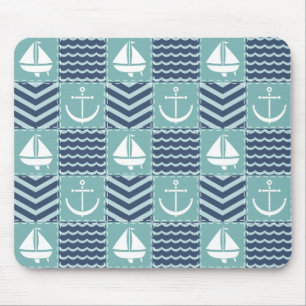 Alfombrilla De Ratón Quilt Mousepad nautical