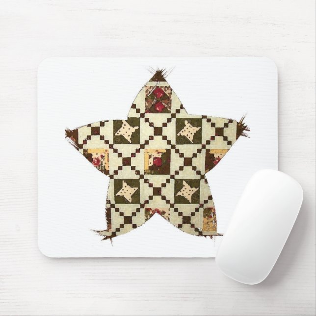 Alfombrilla De Ratón Quilt Star (Con ratón)