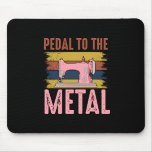 Alfombrilla De Ratón Quilter Gift   Pedal Al Metalizado