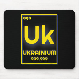 Alfombrilla De Ratón Química del Elemento Ukrainium Ucrania Inteligente