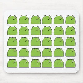 Alfombrilla De Ratón Quirky Green Frog Pattern Design Mouse Pad