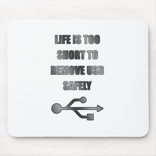 Alfombrilla De Ratón quite USB con seguridad (Frente)