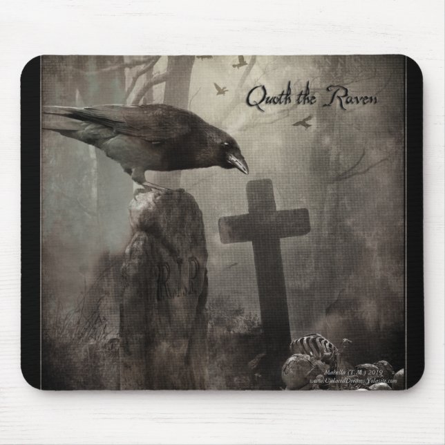 Alfombrilla De Ratón Quoth the Raven (Frente)
