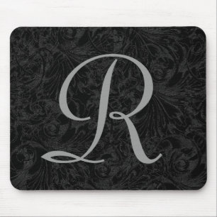 Alfombrilla De Ratón R : Monograma R Elegante Mousepad - Letra inicial