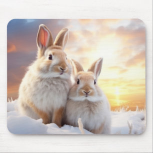 Alfombrilla De Ratón Rabbit Bunny Animal Wildlife Wilderness Colorness