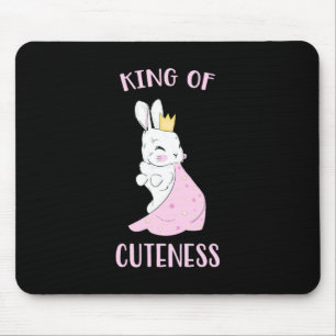 Alfombrilla De Ratón Rabbit King Of Cuteness