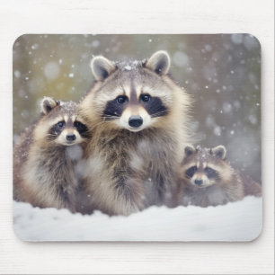 Alfombrilla De Ratón Raccoon Animal Family Wander Nature