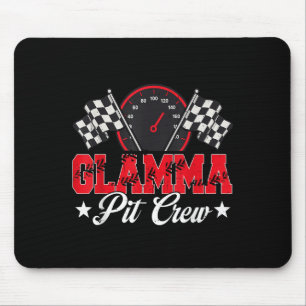 Alfombrilla De Ratón Race Car Birday Party Carreras Familia Glamma Pit 
