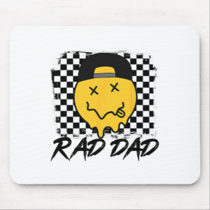 Alfombrilla De Ratón Rad Dad Funny verificó al padre y#; s Day Smile Fa