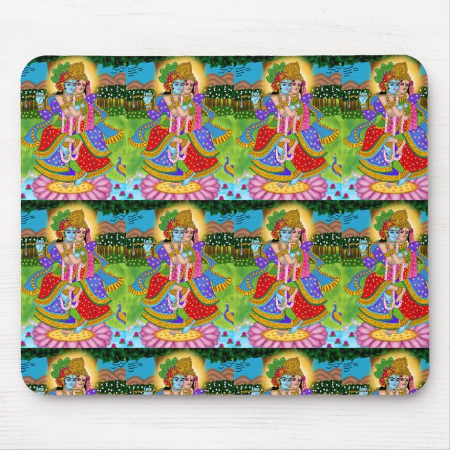Alfombrilla De Ratón Radha Krishna Mouse Pad (Frente)