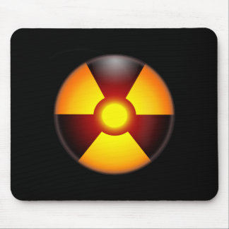 Alfombrilla De Ratón Radiación nuclear amonestadora