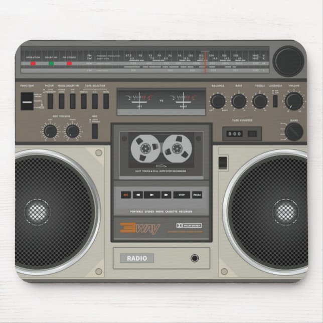 Alfombrilla De Ratón Radio retra (Frente)