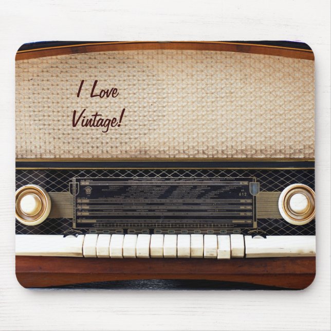 Alfombrilla De Ratón Radio vieja (Frente)