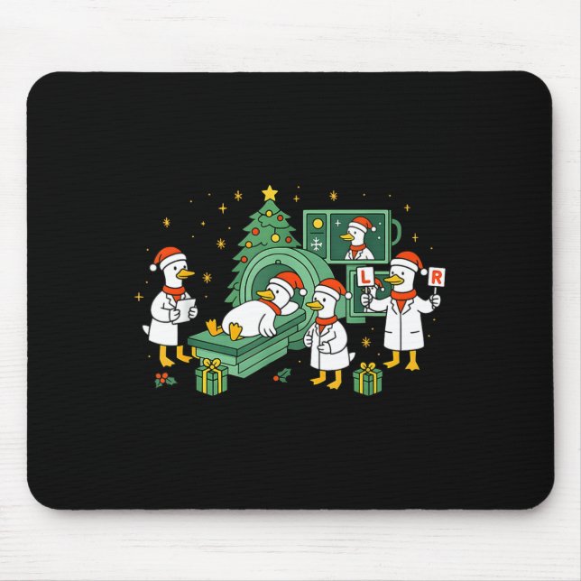Alfombrilla De Ratón Radiology Funny Goose Ct Scan Christmas Xray Nurse (Frente)