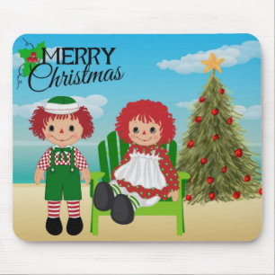 Alfombrilla De Ratón Rag Doll Christmas Mouse Pad