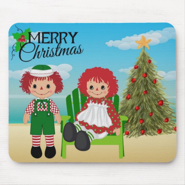 Alfombrilla De Ratón Rag Doll Christmas Mouse Pad (Frente)