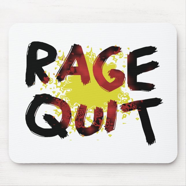 Alfombrilla De Ratón Rage Quit (Frente)