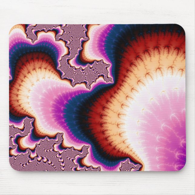 Alfombrilla De Ratón Raíces rosadas - Mousepad fractal (Frente)
