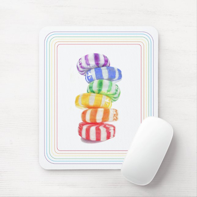 Alfombrilla De Ratón RAINBOW CANDY Mousepad (Con ratón)