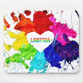 Alfombrilla De Ratón Rainbow Modern Stripe LGBT