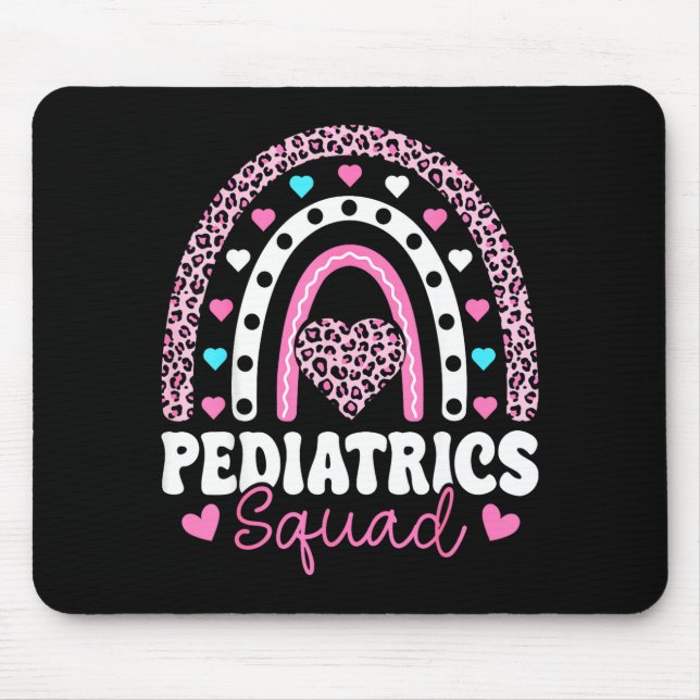 Alfombrilla De Ratón Rainbow Pediatrics Squad - Valentine's Day Pediatr (Frente)