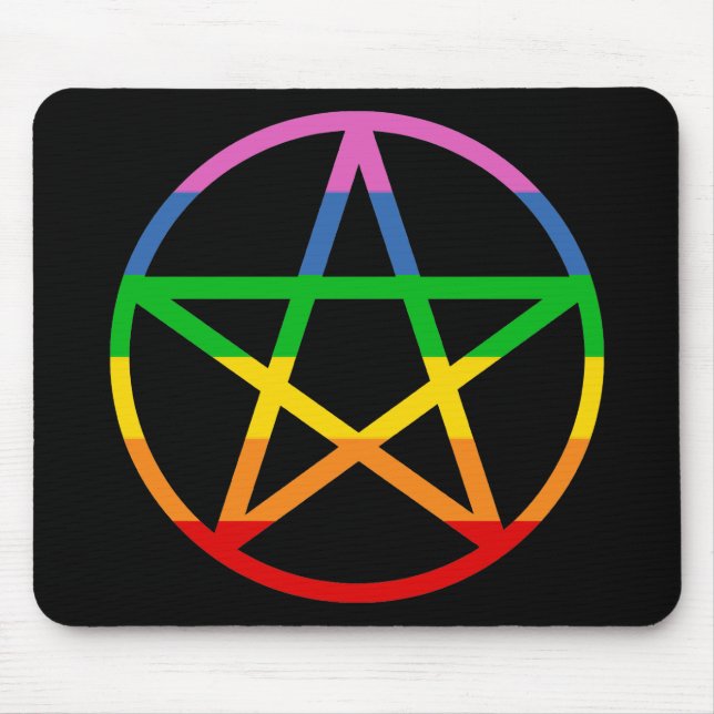 Alfombrilla De Ratón Rainbow Pentacle (Frente)