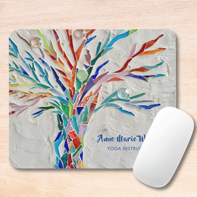 Alfombrilla De Ratón Rainbow Tree Yoga Instructor Mouse Pad (Subido por el creador)