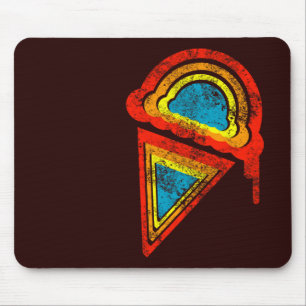 Alfombrilla De Ratón rainbowz retro de helados