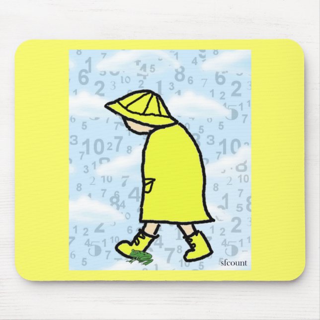 Alfombrilla De Ratón Rainy Day Boy Mousepad (Frente)