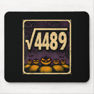 Alfombrilla De Ratón Raíz Cuadrada 4489 Calabaza de Halloween Chiste Ma