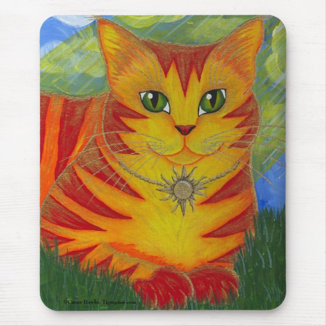 Alfombrilla De Ratón Rajah Golden Sun Fantasy Art Mousepad (Frente)
