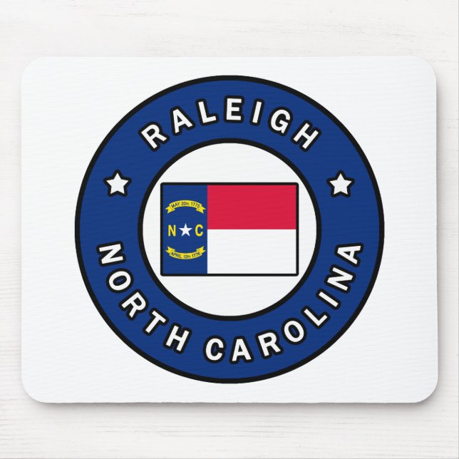 Alfombrilla De Ratón Raleigh Carolina del Norte (Frente)