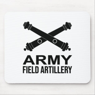 Alfombrilla De Ratón Rama de Artillería de Campaña del Ejército de EE. 