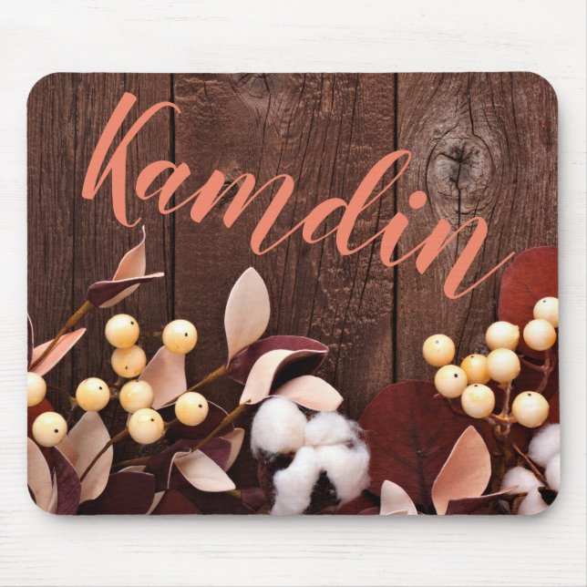 Alfombrilla De Ratón Rama personalizada de algodón para almohadones de  (Frente)