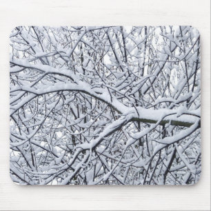 Alfombrilla De Ratón Ramas de nieve