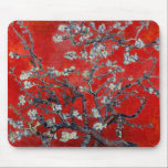 Alfombrilla De Ratón Ramas de Vincent van Gogh con el flor de la<br><div class="desc">Vincent van Gogh todavía ramifica con el impresionismo de la vida del flor de la almendra que pinta muy asiático en rojo: impresionista floral del poste de la bella arte</div>